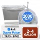 렐리. SuperValue 2-4 갤런 쓰레기 봉투 | 2000년 대량 | 작은 | 다용도 쓰레기 봉투 지우기