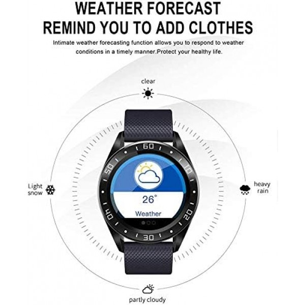 Jpantech Smartwatch, 피트니스 트래커 스마트 시계 IP68 방수 피트니스 시계(심박수 모니터 포함) 보수계 단계 카운터 수면 모니터 스톱워치 for Men Women for iPhone Android Phone (
