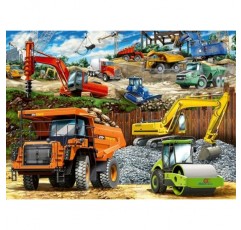 Ravensburger 건설 차량 어린이를 위한 100피스 직소 퍼즐 - 12973 - 모든 조각은 독특하고 조각이 완벽하게 맞습니다
