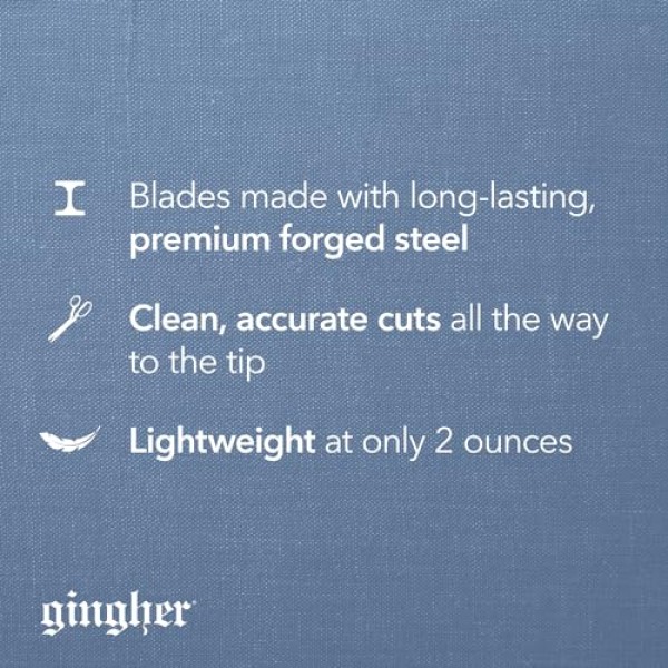 Gingher 페더급 구부러진 손잡이 가위 - 8