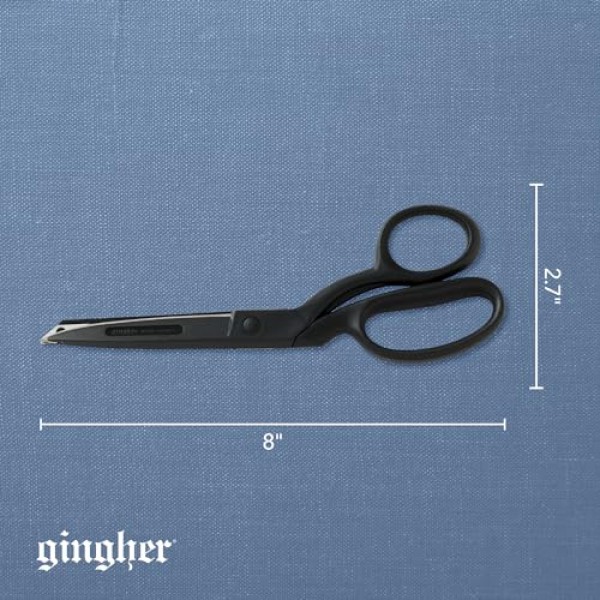 Gingher 페더급 구부러진 손잡이 가위 - 8