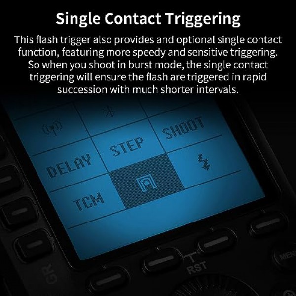 Canon 카메라용 GODOX XProII-C TTL 무선 플래시 트리거, 2.4G 무선 플래시 송신기 HSS 1/8000S, Bluetooth 연결, TCM 변환 기능, 새로운 핫슈 잠금, 대형 LCD 디스플레이