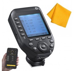 Canon 카메라용 GODOX XProII-C TTL 무선 플래시 트리거, 2.4G 무선 플래시 송신기 HSS 1/8000S, Bluetooth 연결, TCM 변환 기능, 새로운 핫슈 잠금, 대형 LCD 디스플레이