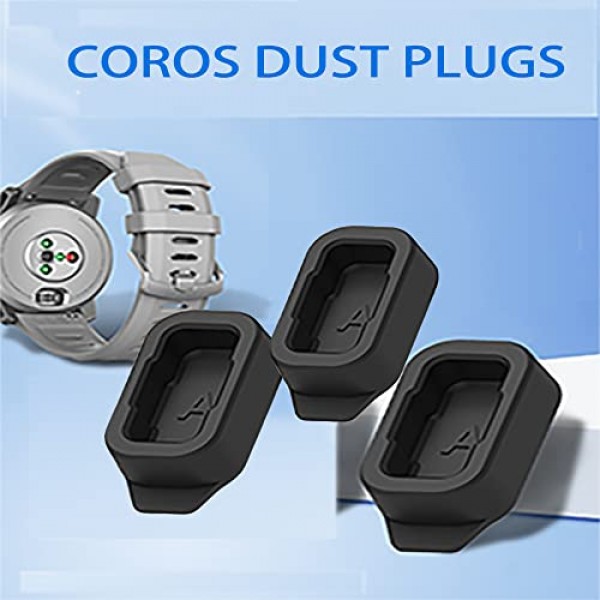 COROS APEX 42mm/COROS PACE 2 시계 밴드 실리콘 먼지 플러그 보호기 방진 커버 캡과 호환되는 YwonShne 충전기 포트 보호기