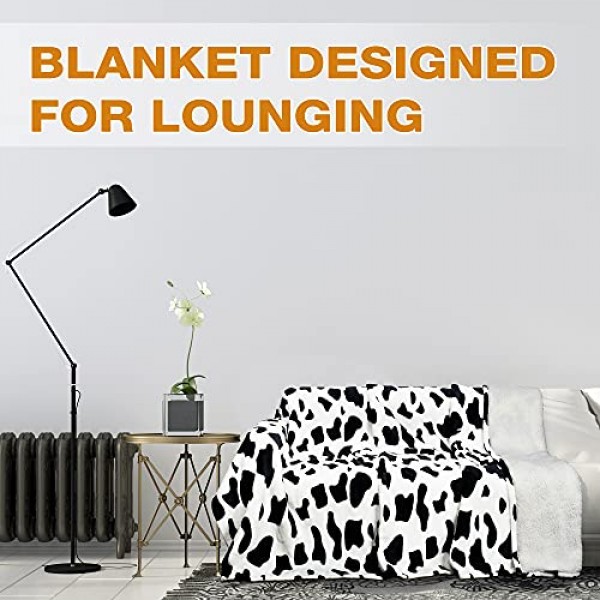Tirrinia Sherpa 웨어러블 담요 성인 여성을위한 슈퍼 부드럽고 편안한 플러시 양털 판초 남성 어린이는 랩 커버 실내 또는 실외, 55''x 80'' Dalmation을 던졌습니다