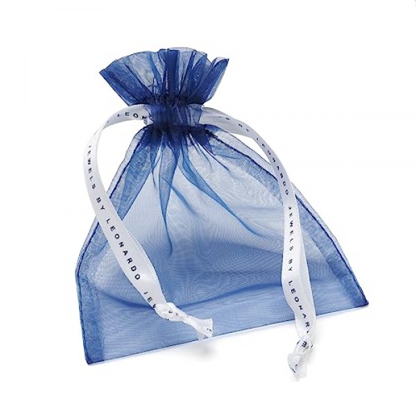 Jewels by Leonardo Loreto 팔찌 스테인레스 스틸 1피스, 탄성 블루 스톤 비드 팔찌, 지르코니아 론델 블루 실버, 여성용 쥬얼리, 022156, 스테인레스 스틸, 보석 없음