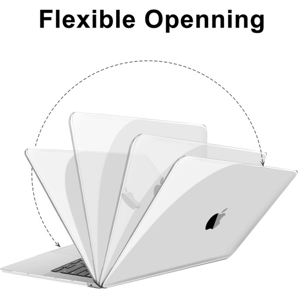 MacBook Air 13.6 인치 2023 2022 M2 A2681과 호환되는 ZAOJUP 케이스, Liquid Retina 디스플레이 터치 ID, MacBook Air M2 케이스용 슬림 플라스틱 하드 쉘 케이스 + 키보드 커버, Crystal Clear