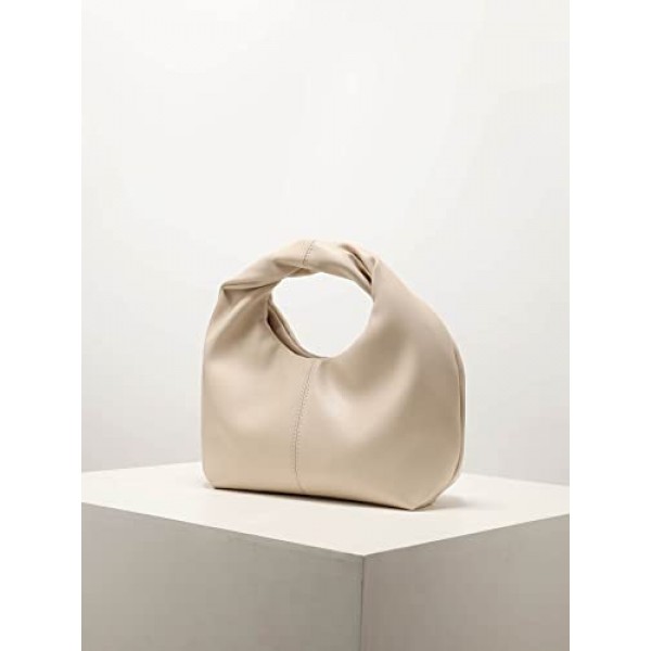 Verdusa 여성용 셔링 호보 미니 핸드백 클러치 지갑 만두 파우치 백