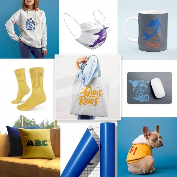 WOWOCUT 불용성 전송 잉크 시트, 18 Pcs 12 