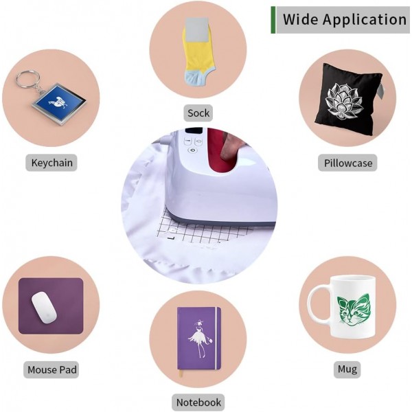 WOWOCUT 불용성 전송 잉크 시트, 18 Pcs 12 