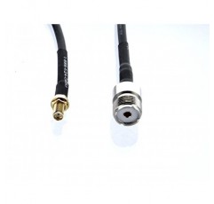 Wouxun Baofeng Quasheng Linton용 휴대용 안테나 케이블 - UHF 베이스 및 모바일 안테나용 RG58 점퍼/어댑터 - SMA 암 - UHF SO-239 암 커넥터(3피트 미국산 RG-58 동축 점퍼)