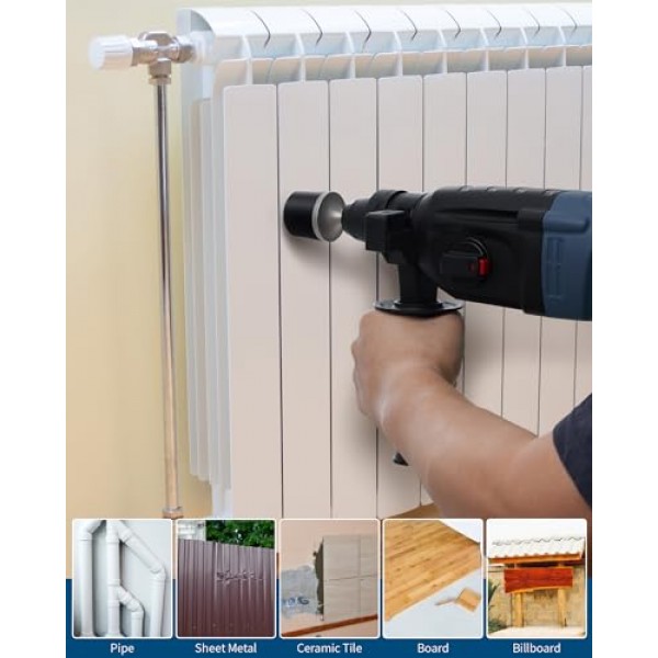 라디에이터 진동 도구, SDS Plus 로터리 해머 드릴용 Firecore 전력 진동 고무 해머, 하수 배출 플러싱, 라디에이터 파이프 청소용 진동 슬러지 자철석 축적 침전물