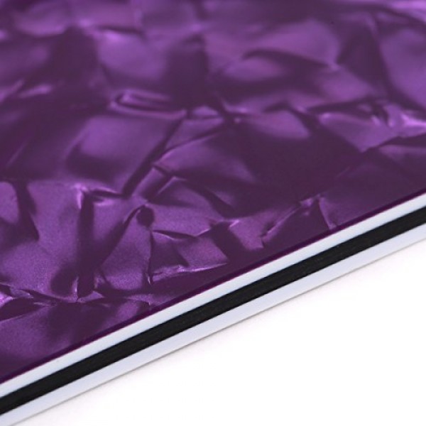 Musiclily 8 홀 텔레캐스터 픽가드(미국/멕시코산 펜더 표준 텔레 모던 스타일 일렉트릭 기타, 4플라이 퍼플 펄)