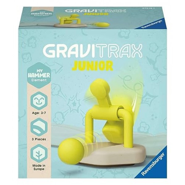 Ravensburger GraviTrax Element Hammer - 3세 이상 어린이를 위한 Marble Run, STEM 및 건설 장난감 - 어린이 선물
