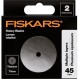 Fiskars 45mm 티타늄 로터리 블레이드(2팩) - 로터리 커터 블레이드 교체 - 공예, 봉제 및 퀼팅 프로젝트 - 회색