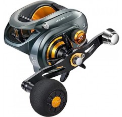 Piscifun Alijoz 400 베이트캐스터 낚시 릴, 38Lbs 최대 드래그 알루미늄 합금 프레임 베이트캐스팅 릴, 6.6:1/8.1:1 기어비, 담수 및 해수 머스키용 로우 프로파일 캐스팅 릴로 