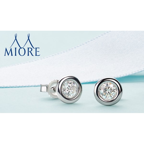 Miore MSL002N 925 스털링 실버 0.10ct 다이아몬드 하트 펜던트 목걸이 45cm 체인