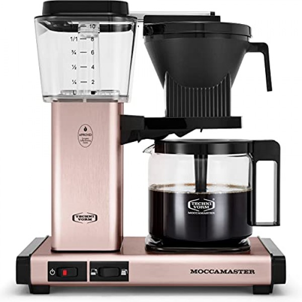 Moccamaster 53935 KBGV 셀렉트 10컵 커피 메이커, 로즈 골드, 40 온스, 1.25l