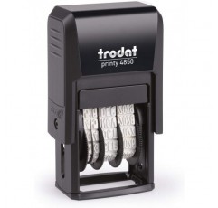 Printy 4850 및 시리즈 4850/L용 Trodat 교체용 패드 6/4850/2, 스탬프 색상 파란색/빨간색, 파란색/빨간색 2개 팩