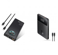 Baseus 휴대용 노트북 충전기 30000mAh 65W 번들 노트북 전원 은행 20000mAh 100W, 블레이드 고밀도 버전, 디지털 디스플레이, MacBook용 배터리 팩