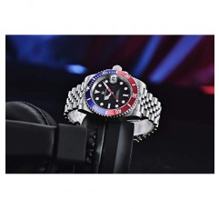 PAGRNE DESIGN 남성용 시계 자동 기계식 우아한 비즈니스 남성용 시계 일본식 무브먼트 NH35 41 mm 스테인레스 스틸 사파이어 거울 100 m 방수, 실버