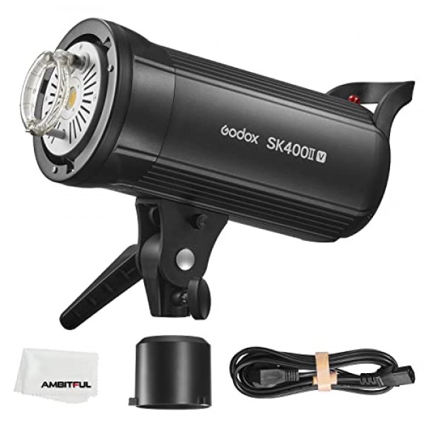 Godox SK400II-V 업그레이드된 400Ws GN65 전문 스튜디오 플래시 스트로브, LED 모델링 램프 내장 2.4G 무선 X 시스템 크리에이티브 슈팅 SK400II 업그레이드 110V