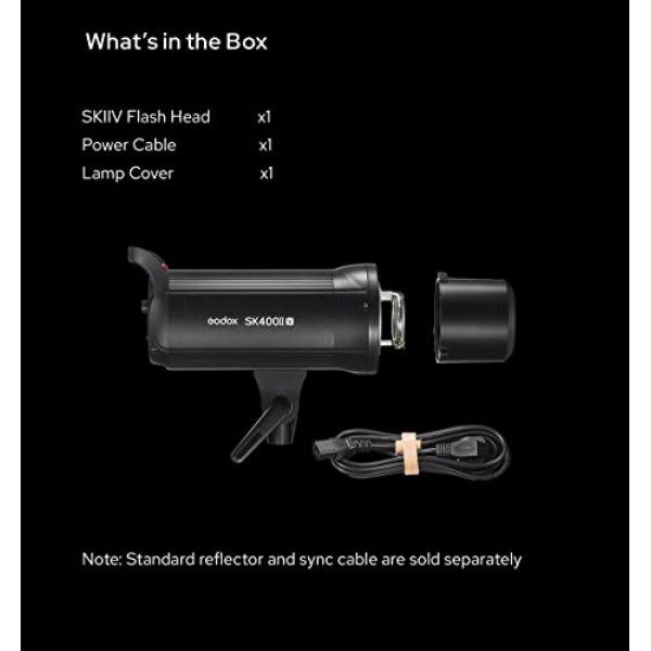 Godox SK400II-V 업그레이드된 400Ws GN65 전문 스튜디오 플래시 스트로브, LED 모델링 램프 내장 2.4G 무선 X 시스템 크리에이티브 슈팅 SK400II 업그레이드 110V
