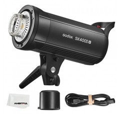 Godox SK400II-V 업그레이드된 400Ws GN65 전문 스튜디오 플래시 스트로브, LED 모델링 램프 내장 2.4G 무선 X 시스템 크리에이티브 슈팅 SK400II 업그레이드 110V