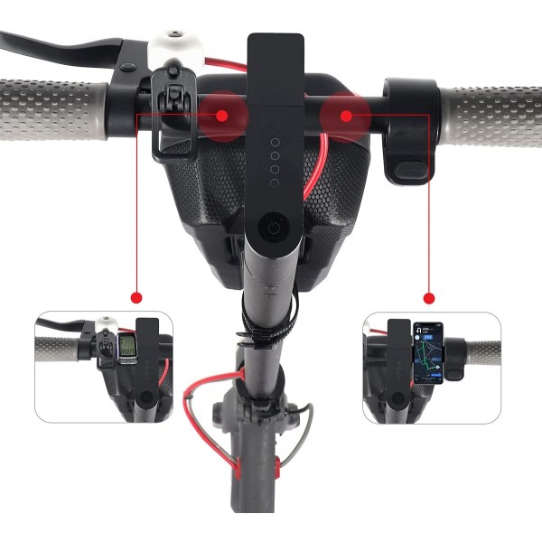 Reyzauyr E 스쿠터 액세서리, E 스쿠터 가방, 스쿠터 가방 전면 튜브 가방, 대형 핸들 가방, 방수, 전기 스쿠터용 전면 가방 Xiaomi MI Mijia M365/M365 Pro/Sedway ES/Ninebot/Folding Eva