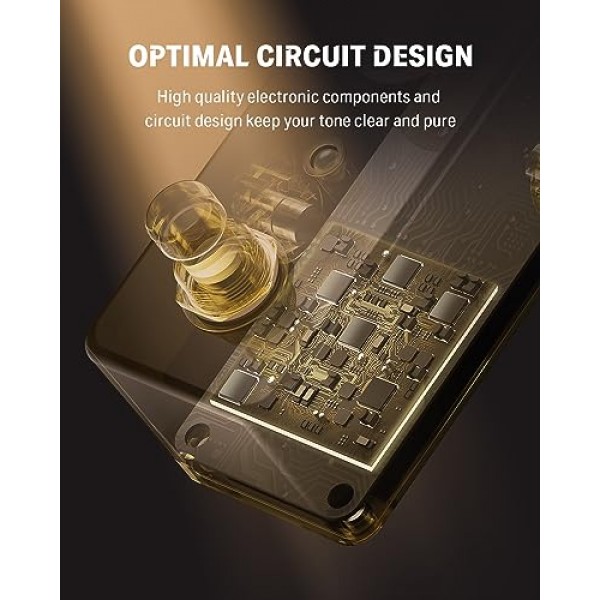 페달 보드, 일렉트릭 기타, 노란색 가을 아날로그 지연 기타 효과 페달 빈티지 지연 True Bypass 용 Donner 기타 지연 페달