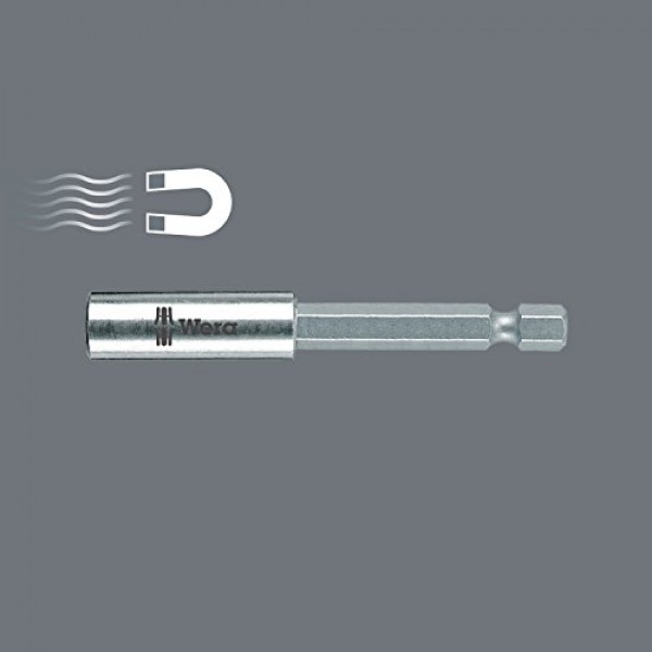 Wera - 5053459001 육각형 899/4/1 스테인레스 스틸 슬리브, 범용 비트 홀더 1/4 x 100mm