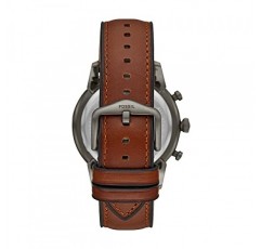 Fossil Townsman 남성용 시계, 44mm 케이스 크기, 쿼츠 크로노그래프 무브먼트, 가죽 스트랩