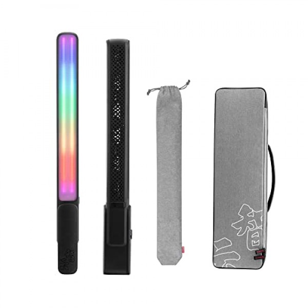 Zhiyun FIVERAY F100 RGB LED 조명, 100W 20708 Lux CRI 96+ 조광 가능 휴대용 LED 비디오 조명 막대, 검정색(표준)