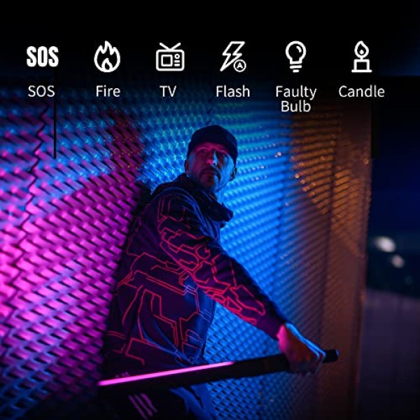 Zhiyun FIVERAY F100 RGB LED 조명, 100W 20708 Lux CRI 96+ 조광 가능 휴대용 LED 비디오 조명 막대, 검정색(표준)