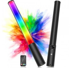 LUXCEO P400 LED 비디오 조명 RGB 라이트 로드 사진, LED 사진 풀 컬러 조명, 2500K-6500K, CRI95+, 풀 컬러, 밝기 0-100% 조정 가능, TikTok, Vlog, YouTube용 12개 효과,