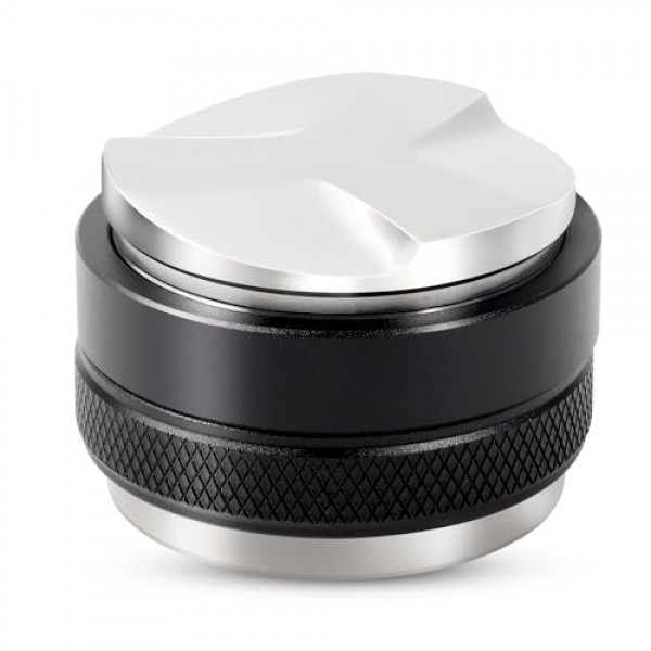 53.3mm 커피 분배기 및 탬퍼, 54mm Breville Portafilter에 적합한 듀얼 헤드 커피 레벨러, 조절 가능한 깊이 6MM 에스프레소 핸드 탬퍼…