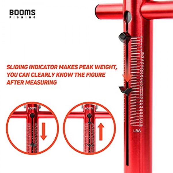 붐 낚시 TS1 알루미늄 튜브 스프링 및 후크 스케일 50LB/22KG