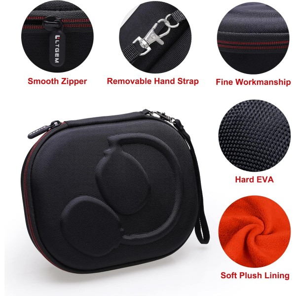JBL LIVE 650BTNC, 500BT, 660NC 또는 JBL Tune 710BT, 660NC, 510BT 헤드폰용 L LTGEM 하드 케이스 휴대용 여행용 케이스(케이스만) 주황색