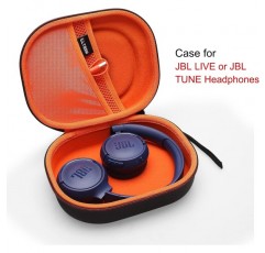 JBL LIVE 650BTNC, 500BT, 660NC 또는 JBL Tune 710BT, 660NC, 510BT 헤드폰용 L LTGEM 하드 케이스 휴대용 여행용 케이스(케이스만) 주황색