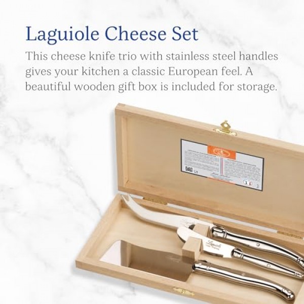 Jean Dubost 3피스 치즈 세트 스테인리스 스틸