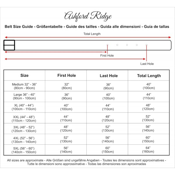 Ashford Ridge 38mm Coated Leather Belt - 81cm - 152cm 허리 블랙 or 브라운 140CM (총길이 155cm) 블랙