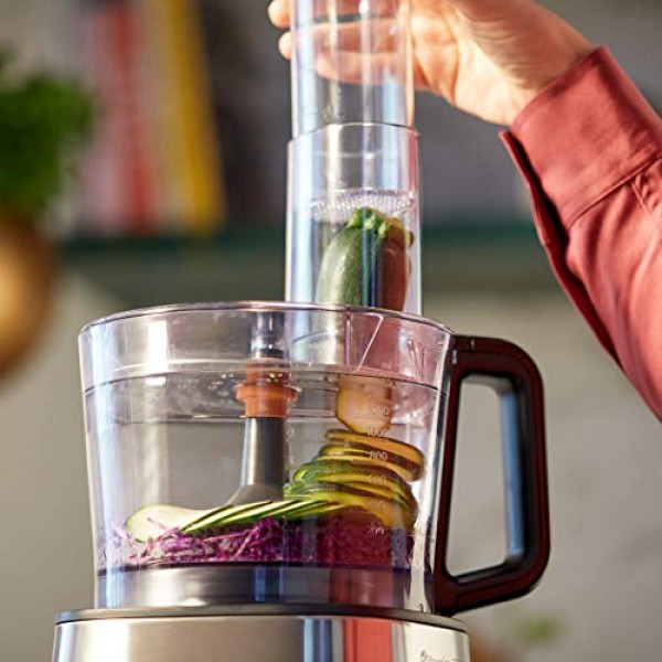 필립스 Viva Collection HR7510/00 푸드 프로세서(800W, 29가지 기능, 2L 충전 용량) 블랙 & HR3741/00 핸드 믹서(450W, 5단계 속도 + 터보) 화이트/블랙