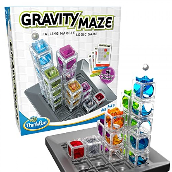 8세 이상의 소년 소녀를 위한 ThinkFun Gravity Maze Marble Run 두뇌 게임 및 STEM 장난감: 올해의 장난감 상 수상