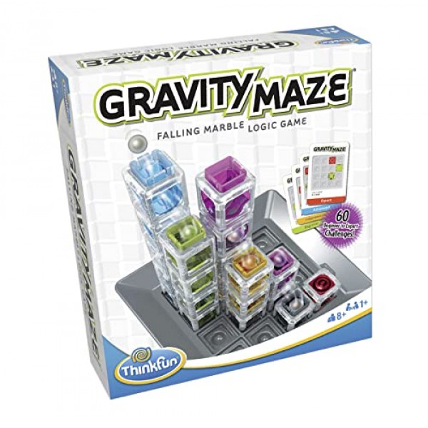 8세 이상의 소년 소녀를 위한 ThinkFun Gravity Maze Marble Run 두뇌 게임 및 STEM 장난감: 올해의 장난감 상 수상
