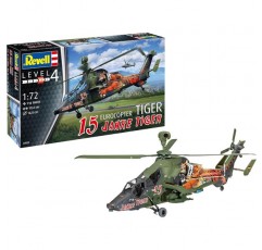 Revell 03839 Eurocopter 15 Years Tiger 고급 사용자를 위한 충실한 모델 키트, 도색되지 않음