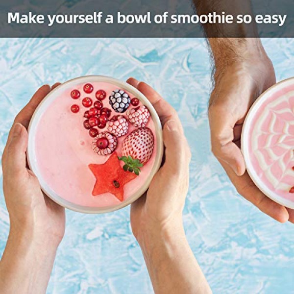 La Reveuse 스무디 블렌더 개인용 크기 300와트 18온스 BPA 프리 휴대용 여행용 스포츠 병, 네이비