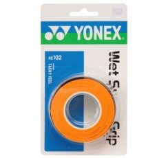 YONEX 슈퍼 그랩 오버그립 3 팩 - 오렌지