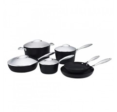 SCANPAN 프로페셔널 10피스 조리기구 세트 - 사용하기 쉬운 붙지 않는 조리기구 - 식기 세척기, 금속 기구 및 오븐 안전 - 덴마크산