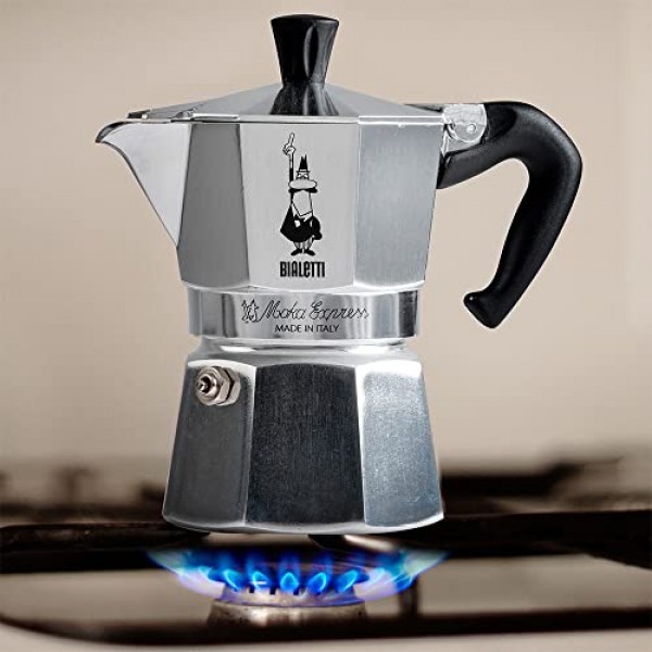 Bialetti Moka Express Export Espresso Maker, 4 Tassen, Silver: 드립 커피 메이커: 가정 및 주방
