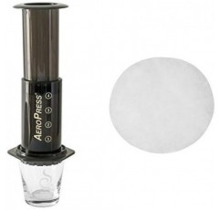 AeroPress 필터 페이퍼가 포함된 Aerobie AeroPress 커피 메이커, 350개 팩.
